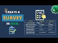 How to Create a Survey in Excel