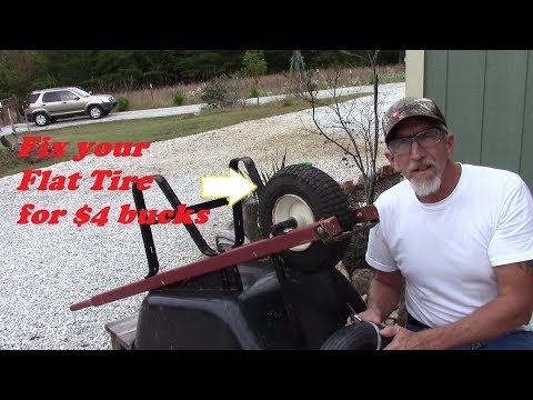 Save $$$ Fix your wheelbarrow flat tire for 4 bucks! DIY Save $$$ Fix your wheelbarrow flat tire for 4 bucks! DIY