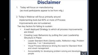 AME Webinar: Adapting Lean for High Mix Low Volume