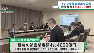 宮城県が新しい津波浸水想定で建物の被害額を４兆４０００億円と試算