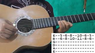 Hace un año Cuco Sánchez - Requinto tutorial, arreglos y acordes - Tablaturas - Guitarra