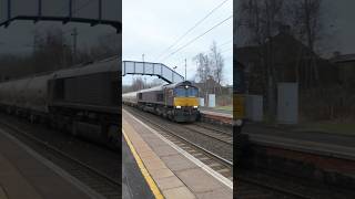 GBRF Class 66 6S45 0908 North Blyth Alcan GBRF to Fort William Alcan GBRF passing Holytown #class66