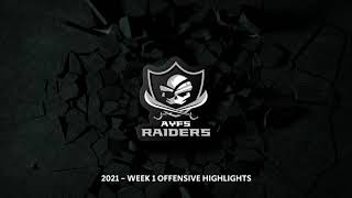 AYFS Raiders Week 1 Offensive Highlights (2020-2021 Season)