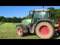 foin pressage u0026 enrubannage avec un fendt 415 presse lely u0026 case puma 140 gaec du pont