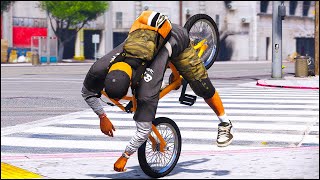 GTA 5 BMX Stunt Fails Episode 06 (Euphoria Physics Showcase)