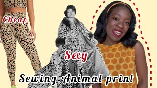 Eartha Kitt and Sewing a vintage leopard dress