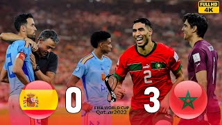 The day Moroccan's will never forget: Morocco | 3 × 0 |Stuns Spain to Advance in FIFA World Cup 2022