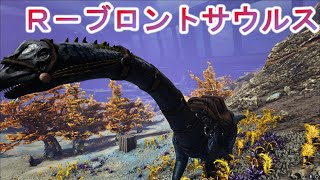 【ARK】R-ブロントサウルスをテイム！Rって何が違うん？笑