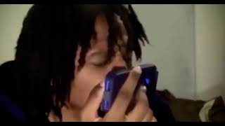 guy sniffing phone