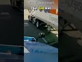 instant karma for cutting off a semi truck