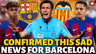 🚨URGENT! IT HAS BEEN CONFIRMED NOW THIS SAD NEWS FOR BARCELONA! LAMENTABLE! BARCELONA NEWS TODAY!