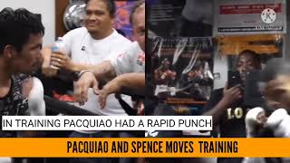 PACQUIAO AND SPENCE JR TRANING MOVES