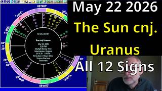 Fri May 22 2026: Astrology, ALL 12 SIGNS, Sun conj. Uranus