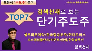 [검색천재]단기주도주 오늘장 TOP7 종목은?