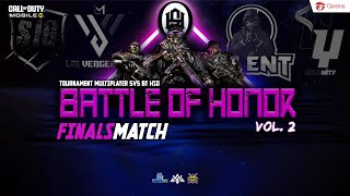 🔴 FINAL MATCH BATTLE OF HONOR VOL. 2 BY HSO  | CALL OF DUTY MOBILE INDONESIA