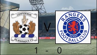 Kilmarnock v Rangers 1-0 Kilmarnock shock