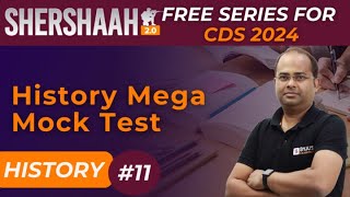 CDS 2024 I History Mega Mock Test I CDS History Preparation 2024 I CDS History Important Questions I