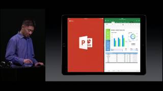 iPad Pro Demo MS Office by Kirk Koenigsbauer at Apple Special Event, Sept 2015