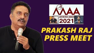 Prakash Raj Press Meet About MAA Elections 2021 | TFPC
