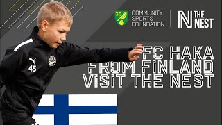 FC Haka from Finland visit The Nest for Football Residential Training School