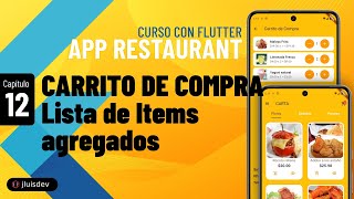 Mostrar el listado del carrito de compra en Flutter provider