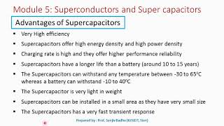 Advantages and disadvantages of using supercapacitors