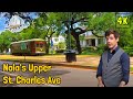 Upper St. Charles Avenue, New Orleans Walking Tour (4K + Surround Sound)