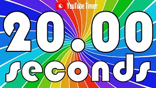 20 SECONDS Timer Countdown 🏳️‍🌈 Rainbow