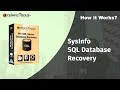 How to repair corrupt SQL Database MDF File with SysInfo SQL Database Recovery software