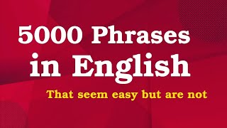 English Conversation Practice | Listen | Speak | 5000 Daily Use English Phrases | Learn English