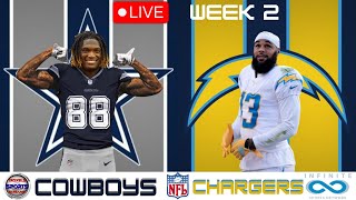 Dallas Cowboys vs Los Angeles Chargers: Week 2: Live NFL Game
