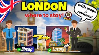 Top Areas and Stays in LONDON 🇬🇧! Best Guide with Maps 🗺️!