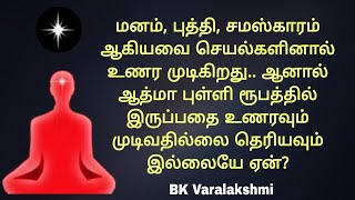 மனம் இருப்பதை எண்ணத்தினால் உணர முடிகிறது. ஆத்மா புள்ளி ரூபத்தில் இருப்பதை உணர முடிவதில்லை ஏன்?