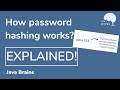 What is password hashing really about - Java Brains