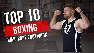 BOXING JUMP ROPE FOOTWORK | TOP 10 FOOTWORK FOR BEGINNERS | Eddie Jumps