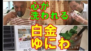 【自然派カフェ】白金高輪　白金ゆにわ　東京ゆにわ　Teas Üniwa 白金 \u0026 斎庭 Salon de thé　心洗われるカフェで師匠と予期せぬ再会！　注文してから作る時間限定オムレツサンドは絶品！