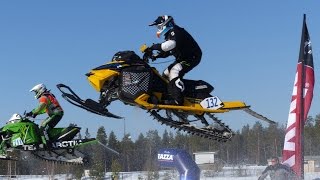 Moottorikelkkailun SM-Snowcross @ Mäntyvaara 5.4.2015, Rovaniemi, Lapland, Finland