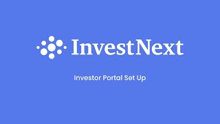 Investor Portal Set Up - Onboarding