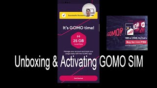 HOW TO ACTIVATE GOMO SIM W/25GB NO EXPIRY DATA?