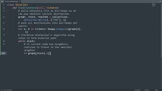 Leetcode 332. Reconstruct Itinerary in Python | Python Leetcode | Python Coding Tutorial | ASMR