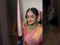 tamilsong bridalmakeupinparlourintamil saree wedding tamilbridalmakeup love