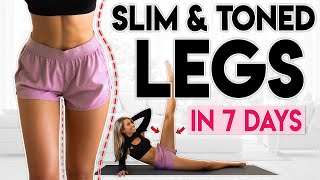 SLIM and TONED LEGS in 7 Days | 8 minute Home Workout