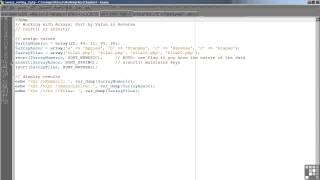 PHP and MySQL Tutorial | Sorting Arrays