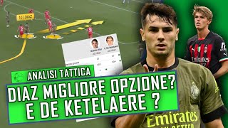 TREQUARTISTA : DIAZ DAVVERO IL MIGLIORE AL MILAN ? E DE KETELAERE ? || Analisi Tattica