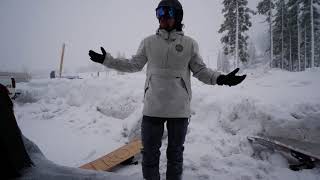 Airblaster Trenchover Jacket On Snow Review