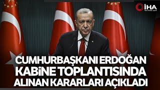 Cumhurbaşkanı Erdoğan: Kısa Çalışma Ödeneğini 3 Ay Süreyle Uzatıyoruz