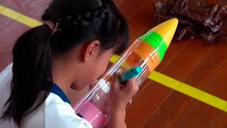 ペットボトル水ロケット作り体験・住吉小学校・種子島西之表市H29 11