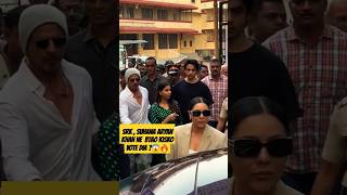 SHAHRUKH KHAN , ARYAN KHAN , SUHANA KHAN , GAURI KHAN ARRIVE CAST THEIR VOTES | #shorts