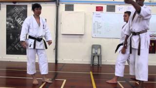 Naka Shihan teaching Black Belt Kumite Clip 1