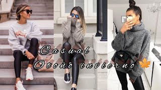 OUTFITS CASUAL OTOÑO INVIERNO 🍁/COMBINACIONES MODERNAS/LOOKS BONITOS 🌷